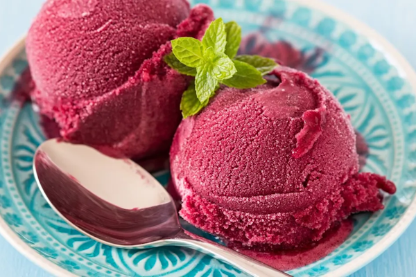 Sorbet aux fruits rouges