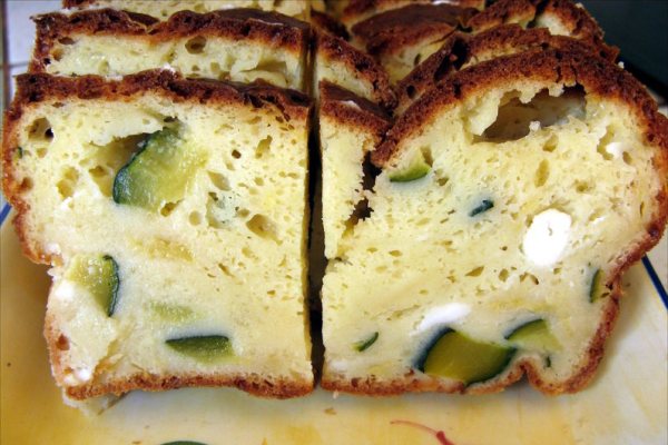 Cake chèvre courgette