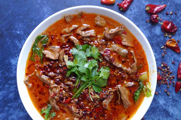 Shuǐzhǔ Niúròu (boeuf bouilli Sichuan)