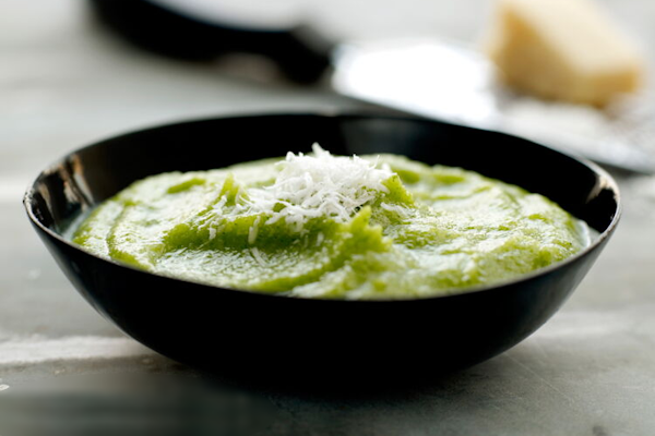 Purée de courgettes au grana padano
